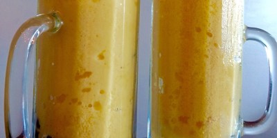 Mango Smoothie bubble tea from Bubblefish Philadelphia chinatown