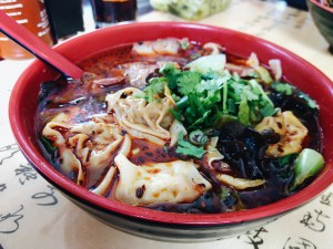 Spicy noodle soup from Spice-C Philadelphia chinatown