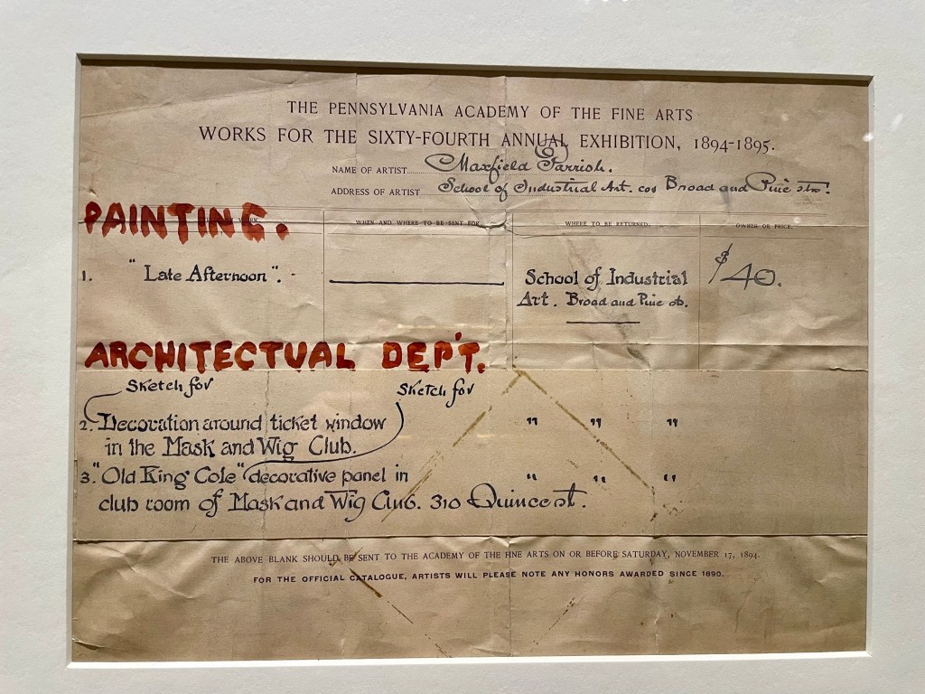 Maxfield Parrish, Philadelphia